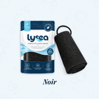Serviette exfoliante Lysea coloris noir